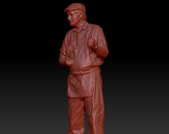 3d Printed figure - Driver 015