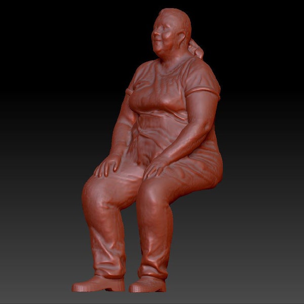 3d Printed figure - female 008s