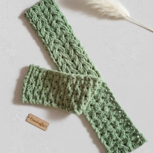 Handmade scarf Alize Puffy