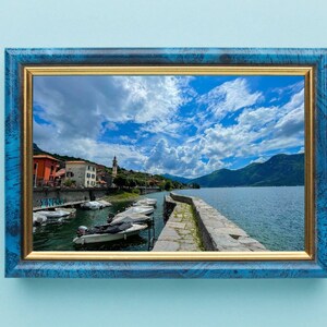 Comer See Reise Druck - Italien, Comer See Druck, Comer See Poster, Italien Druck, Digital Art Download, Reise Druck