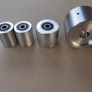 Belt grinder sander roller set 60mm (2,36 inch)