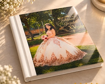Quinceañera & Sweet 16 Photo Album | Custom Layflat Album | Personalized Birthday Keepsake