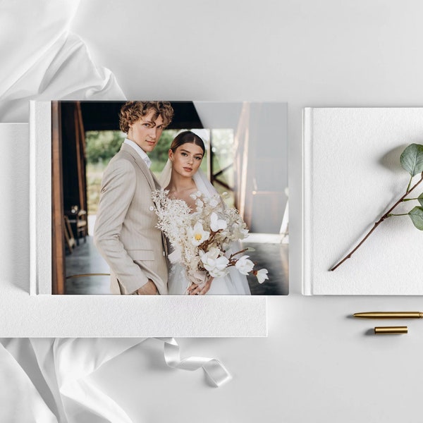 Acrylic Glass Wedding Albums, Coffee Table Album, Wedding Album Acrylic Photobook, Personalized Photo Album, Custom Designing Included
