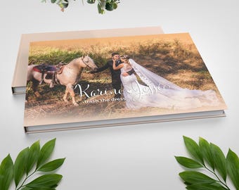 Customized Hardcover Wedding Photo Book: Standard Photo book, 180 GSM Paper, Non Lay-flat Binding, Full Printed Pages - Handcrafted for You!