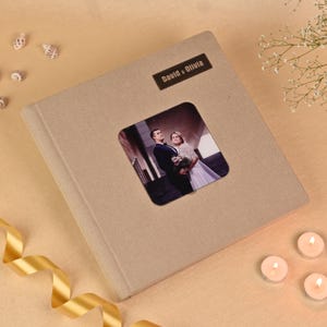 Premium Linen Photo Album | Handcrafted Album | Classic Book-Bound Design Album To Preserve Wedding, Anniversary, Memories For Lifetime |
