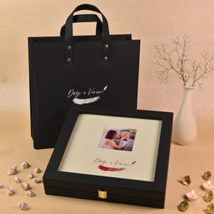 Premium Wedding Photo Album | Custom leatherette Cover Photobook | Lay Flat Binding Album | Thick Printed Pages Album | Photo Album Gift |