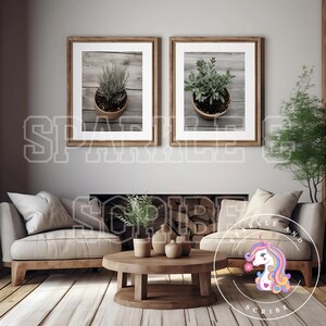 Aesthetic Modern Mock-Up | Farmhouse Charm: 5 Rustic Modern Frame Mock-UpsFrame Mock-up Bundle | Stylish Stock Photo | Template Frame Art |