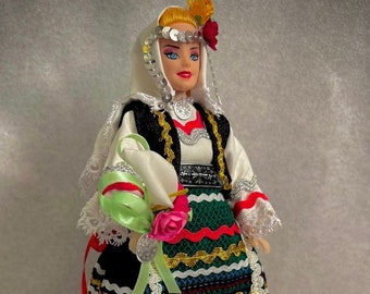 Doll with traditional Bulgarian folklore dress.