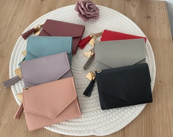 Mini wallet . purse . budgeting envelope method / wallets / gold purse