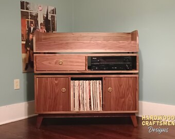 Record Storage Cabinet, Record Player Stand, Media Cabinet, Turntable Stand, Record Holder Stand, Stereo Cabinet, Vinyl Record Storage, #102