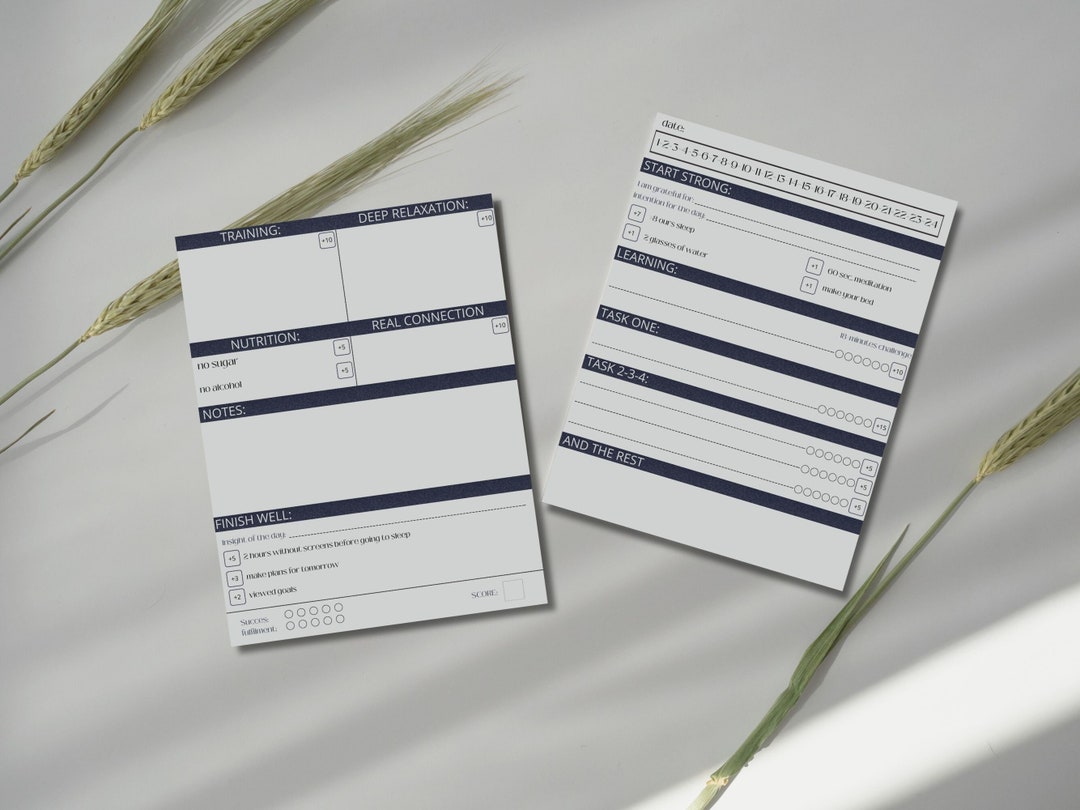 Productivity Journal.pdf Productivity Journal Printable Planner Daily Focus Day Structure ...