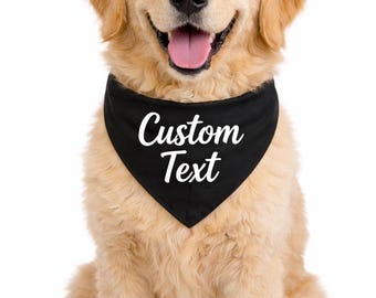 Wholesale Custom text dog bandana over the collar, Personalized Text and Graphics dog or cat bandana, dog grooming, solid color dog bandana