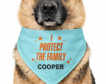 Protect the Family Dog Bandana for Cats & Dogs