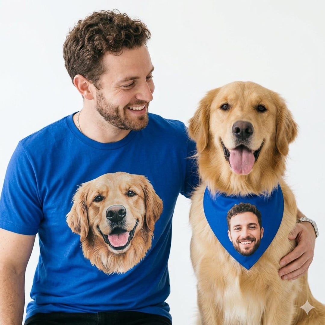 Matching Dog and Owner Set, Custom matching pet owner, Personalized Mom or Dad Shirt with 