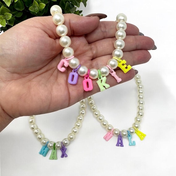 Personalized Pearl Pet Collar Necklace, Cat Necklace, Dog Pearl Necklace, Custom Dog collar, Jewelry For Dogs & Cats, Gift for Cat Lovers