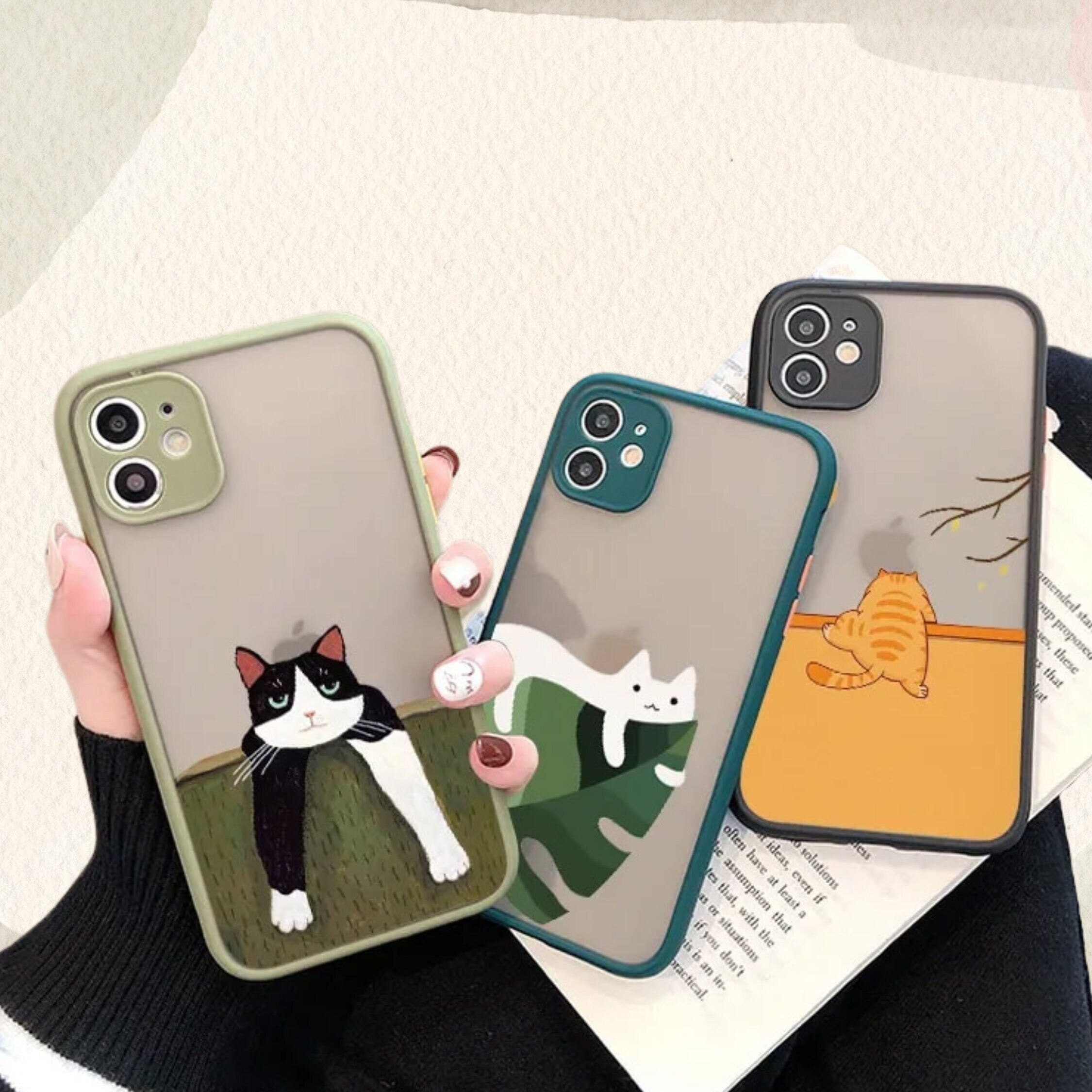 Funny Cat Icon With Glasses iPhone Case by best_designs