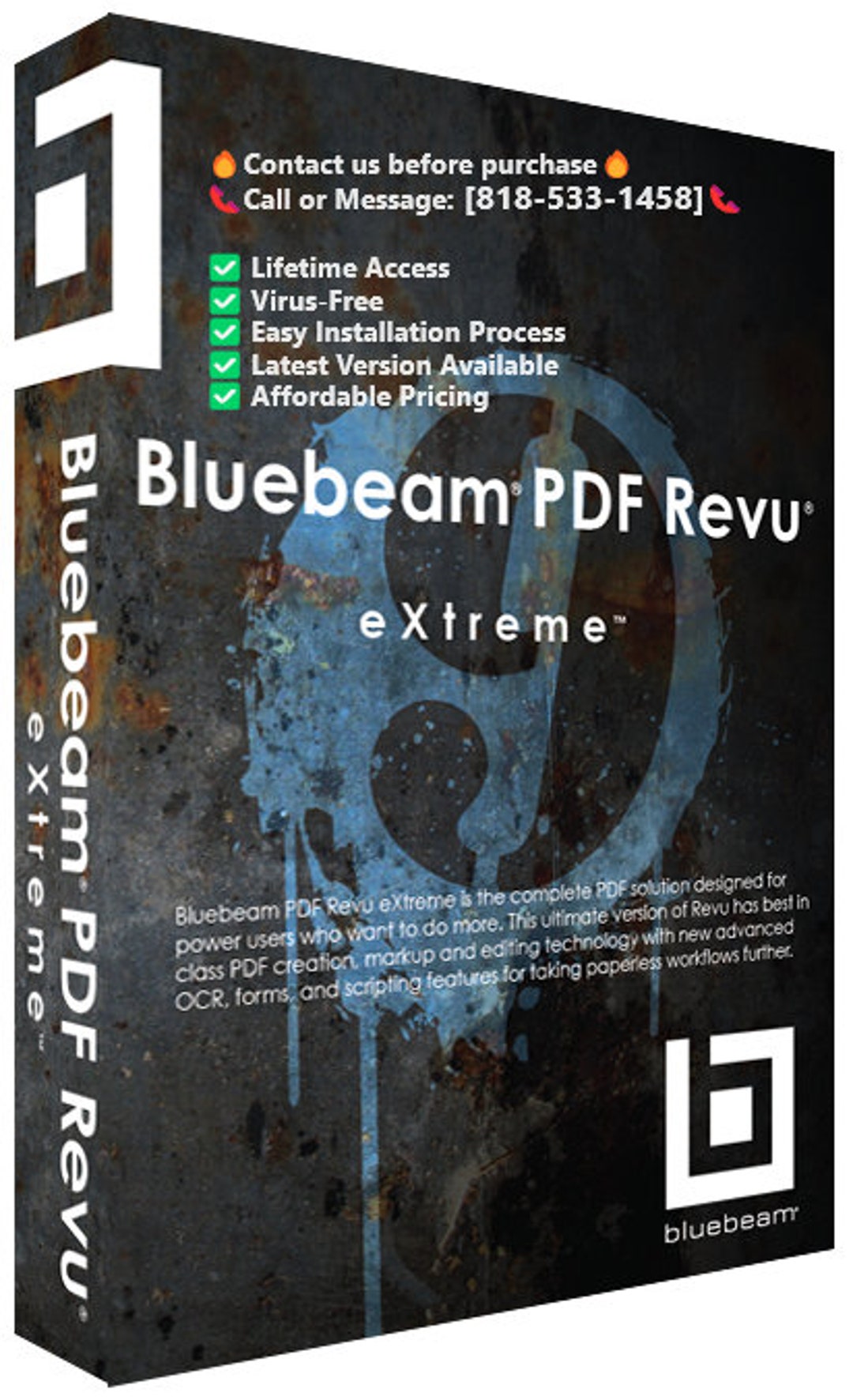 Bluebeam Pdf Revu Extreme Starting Pricing 100 contact Us Etsy
