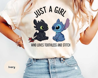 Just A Girl Who Loves Dragon And Blue Monster Comfort Colors T Shirts, Your Dragon T Shirts, Blue Monster Funny Comfort Colors T Shirt