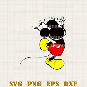 Zabawna koszulka z Myszką Miki (svg, cricut, png, dxf, eps)