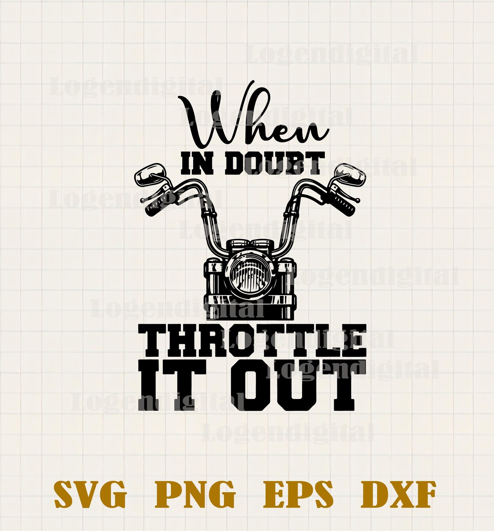 When in Doubt Throttle It Out SVG, Biker Svg Behind Bars Biker ...