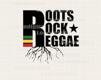 Roots Rock Reggae SVG, Black History Roots Svg, African Roots