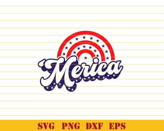 Merica Svg july 4th Svg Independence day svg Fourth of July Svg Merica Png America Svg Dxf Eps files
