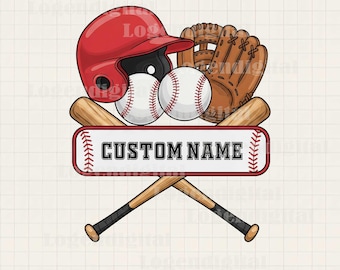 Personalized Baseball Name Png, Custom Name Baseball Png, Baseball Png, Sports Custom Name png, Baseball Tools Sublimation
