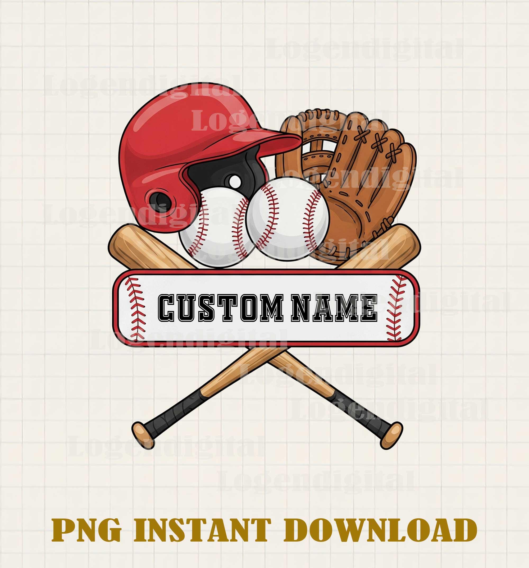 Personalized Baseball Name Png, Custom Name Baseball Png, Baseball Png ...