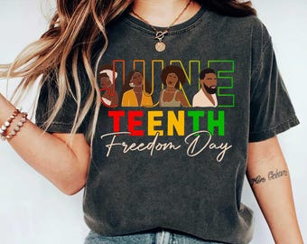 Juneteenth Freedom day Black Woman Comfort Colors Shirt, Black History Shirt, Black Woman Comfort Colors T Shirt