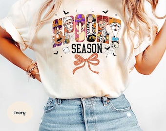 Toy Story Spooky Season Halloween Comfort Colors T Shirts, Toy Story Cartoon T Shirts, Woody Jessie Cowboy Halloween Comfort Colors T Shirt