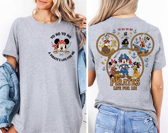 Yo ho Yo ho Pirates Life For Me Comfort Colors T Shirts, Mickey Disney Pirates T Shirt, A Pirate's Life for Me Comfort Colors T Shirt