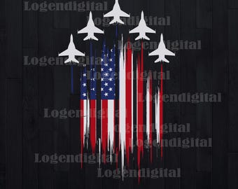 American Flag Jet Fighter Svg, Jet Fighter 4th of July Svg, America Jet Flying Svg Png Dxf Eps files Cricut