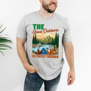 The Great Outdoors Fischer Goofy Comfort Colors Shirts, Goofy Angeln T-Shirt für Vatertag, Disney Goofy Film Comfort Colors Shirt