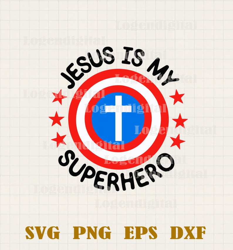 Jesus is My Superhero SVG, Jesus Svg Superhero Jesus God Svg Png Eps ...