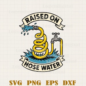 Rasured On Hose Wasser, lustige Retro Gartenschlauch, Gen X, Nostalgie, lustige lustige geschnittene Png, Cricut
