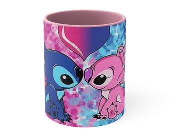 Stich-Akzent-Kaffeetasse, 11oz