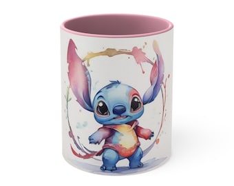 Stich-Akzent-Kaffeetasse, 11oz