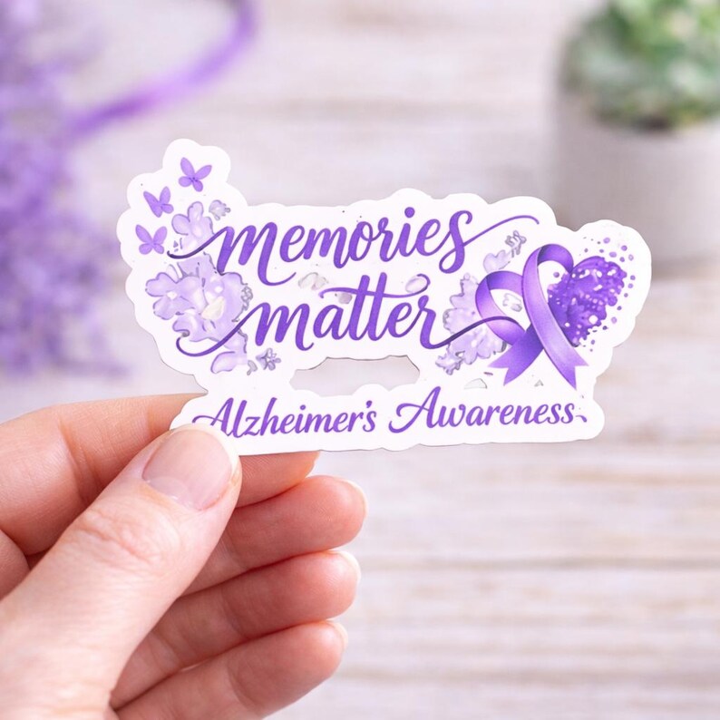 Alzheimer's Awareness Sticker Sheet - Etsy