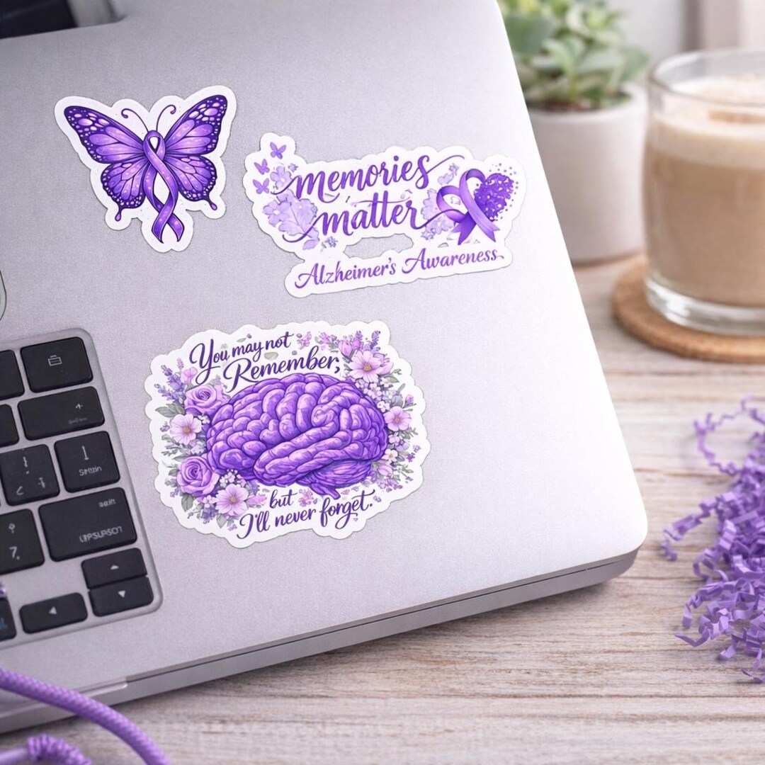 Alzheimer's Awareness Sticker Sheet - Etsy