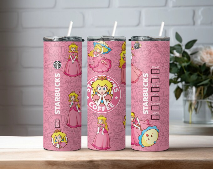 40 OZ TUMBLER - CHECK PEACH