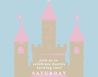 Bibbidi Boddidi (Bippity Boppity) Two Birthday Party Invitation Template