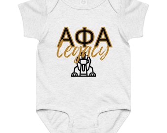 Alpha Phi Alpha Legacy Baby Onesie