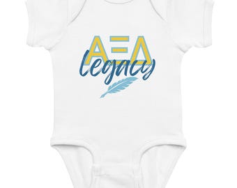 Alpha Xi Delta Legacy Baby Onesie