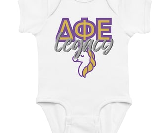 Delta Phi Epsilon Legacy Baby Onesie