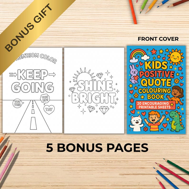 Kids Positive Quote Colouring Pages | 30 Encouraging Printable Sheets ...