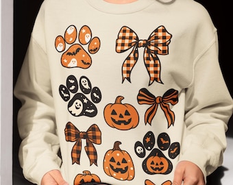 Dog Mama Coquette PNG, Dog Halloween PNG, Spooky Woof Png, Halloween Coquette Bow, Dog Lover PNG, Dog Mom png, Halloween Pumpkin Png