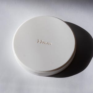 Estuche para filtros de lente de 77 mm: almacenamiento compacto de viaje con rosca para filtros de cámara