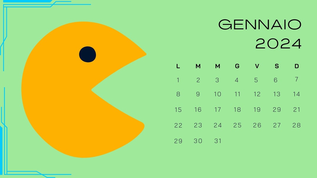 2024 Gamer Calendar Etsy