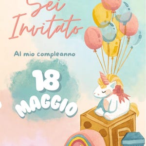 Birthday invitation for child editable template.