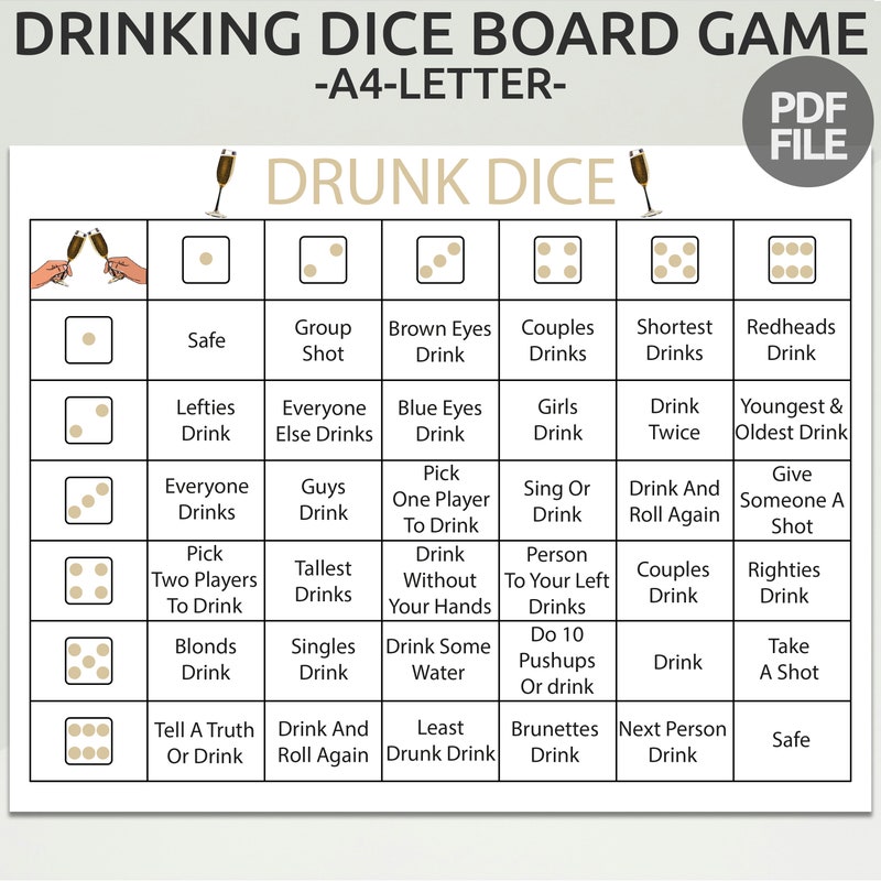 Drinking Game - Etsy